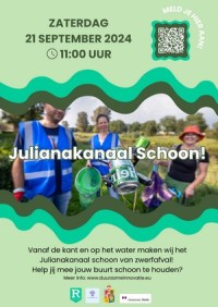 Opschoonactie langs het Julianakanaal