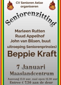 Ouderen zitting & prins uitroeping door CV de Senioren 