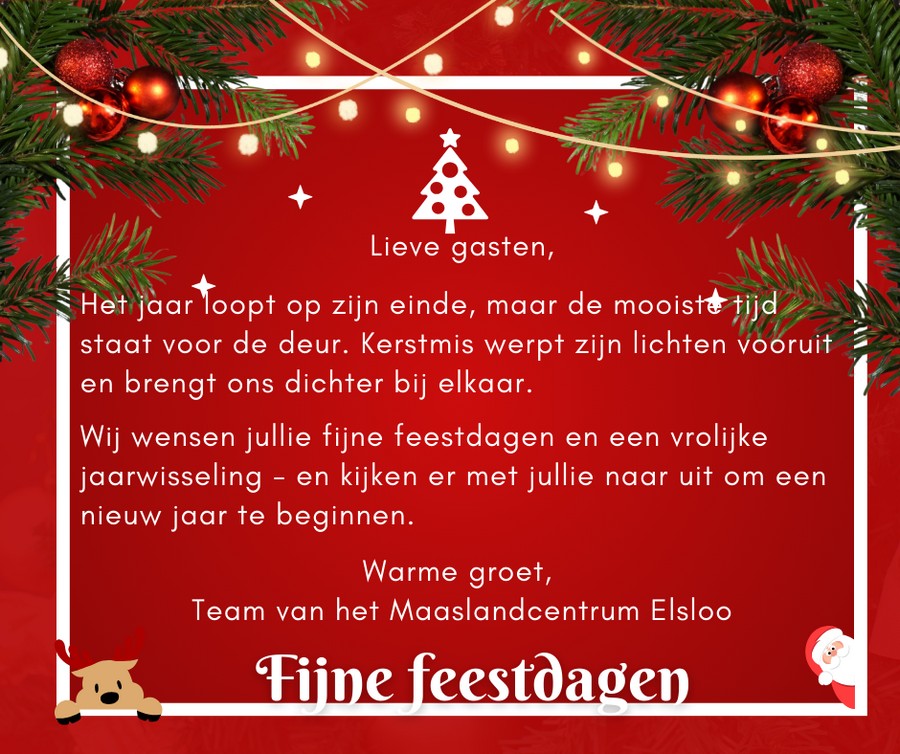 Fijne kerst en een gezond en gelukkig 2024